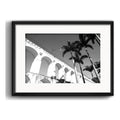 Cuadro Rio De Janeiro Fotos Blanco Negro Brs6 Con Paspartú Arcos Da Lapa Con Marco Negro