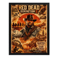 Cuadro Red Dead Redemption 2 Videojuego Playstation Art Game Marco Negro