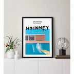 Cuadro Exposición Arte Exhibition Art Poster Afiche Pintores David Hockney Tate Britain Exhibition 3 Negro