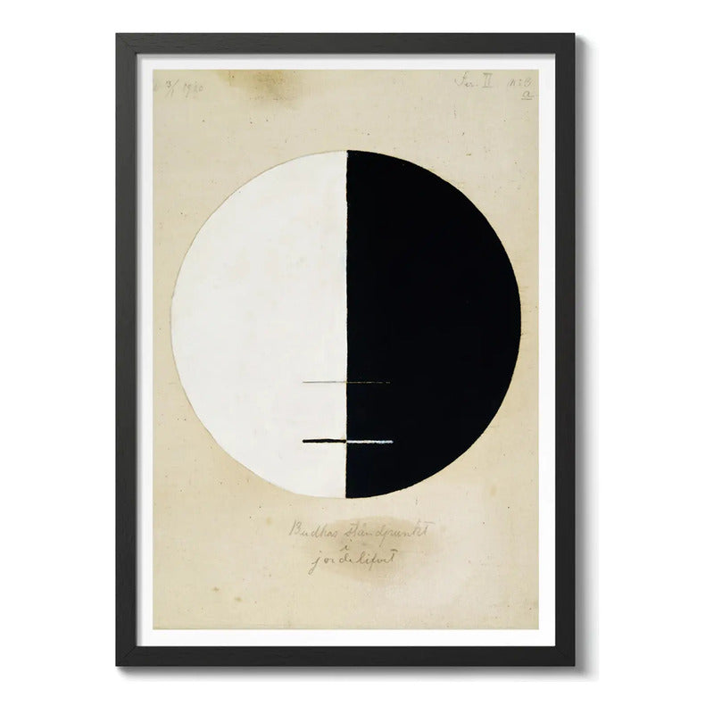 Cuadro Dormitorio Living Hilma Af Klint Buddha Standpoint Marco Negro