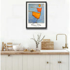Cuadro Dormitorio Living Paul Klee Abstracto Scarecrow Marco Negro