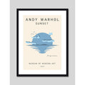 Cuadro Andy Warhol Sunset Pop Art Decoracion Moderna Marco Negro