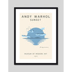 Cuadro Andy Warhol Sunset Pop Art Decoracion Moderna Marco Negro
