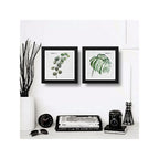 Set 2 Cuadros Hojas Minimalista Eucalipto Monstera Plantas