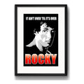 Cuadro Rocky Balboa Frase Stallone Boxe Gym Con Paspartú Marco Negro