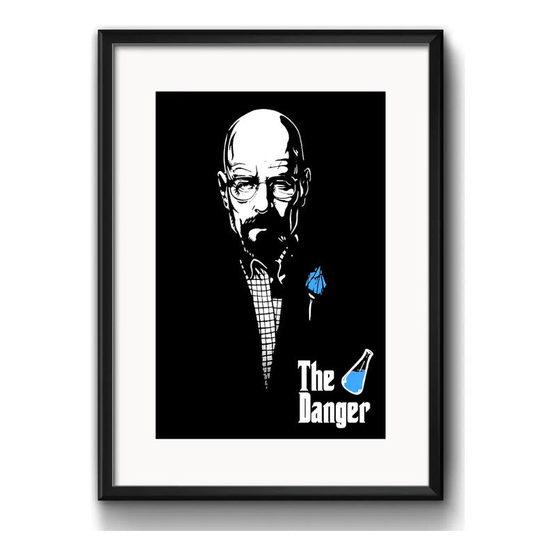 Cuadro Heisenberg Godfather Breaking Bad Padrino C/ Paspartú Marco Negro