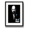 Cuadro Heisenberg Godfather Breaking Bad Padrino C/ Paspartú Marco Negro