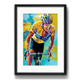 Cuadro Ciclista Pop Art Bike Bicicleta Brs1 Con Paspartu Marco Negro