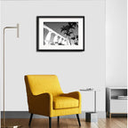 Cuadro Rio De Janeiro Blanco Y Negro B6 53x43cm Con Paspartú Arcos Da Lapa Con Marco Negro