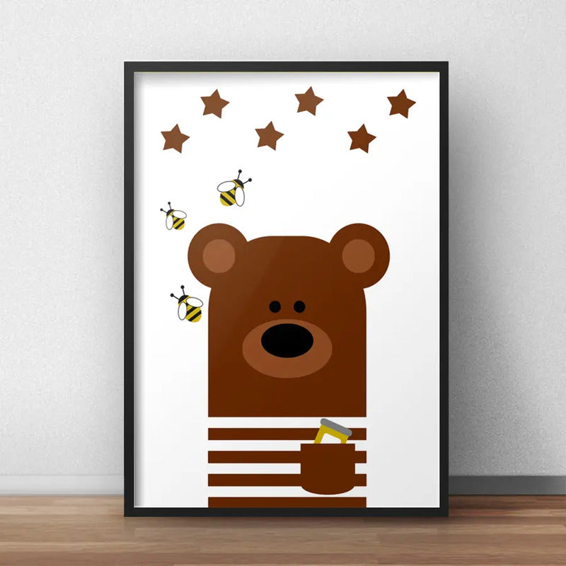Cuadro Decoracion Dormitorio Infantil Niño Frases Animalitos
