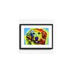 Cuadro Perro Pop Art Todas Las Razas Decoracion Con Paspartú