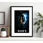 Cuadro Alien El Octavo Pasajero Película Cinema Con Paspartú Modelo 2 Negro