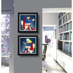 Set 2 Cuadros Superman Supergirl Baño Héroes Comics Decora
