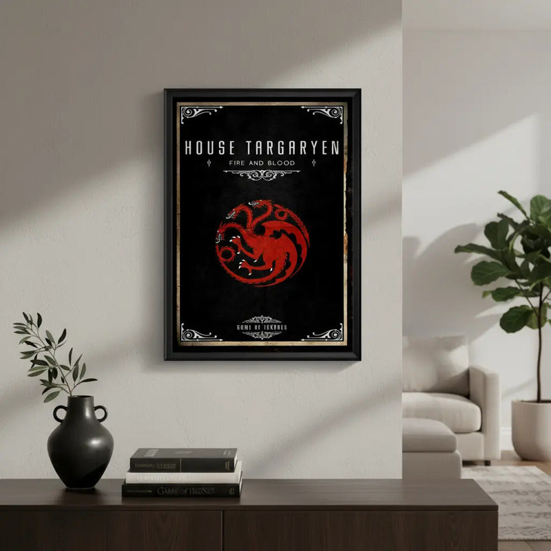 Cuadro Casas De Game Of Thrones Juego De Tronos Decoracion