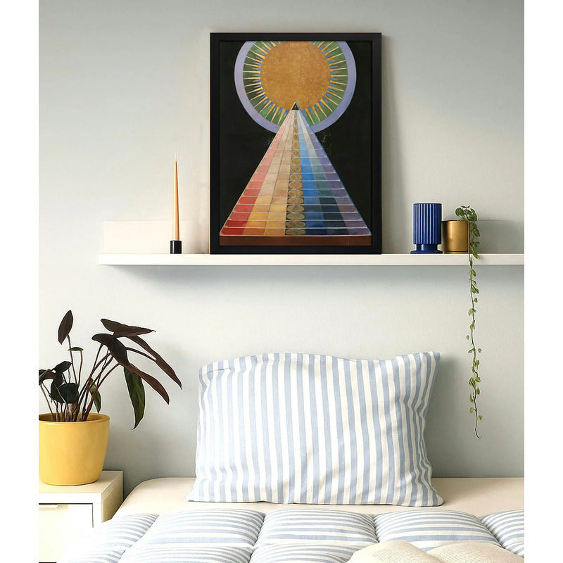 Cuadro Dormitorio Living Hilma Af Klint Arte Altarpiece N. 1 Marco Negro