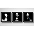 Set 3 Cuadros Darth Vader El Padrino Heisenberg Godfather