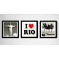 Set 3 Cuadros Love Rio Amo Rio De Janeiro Ciudad Decoracion
