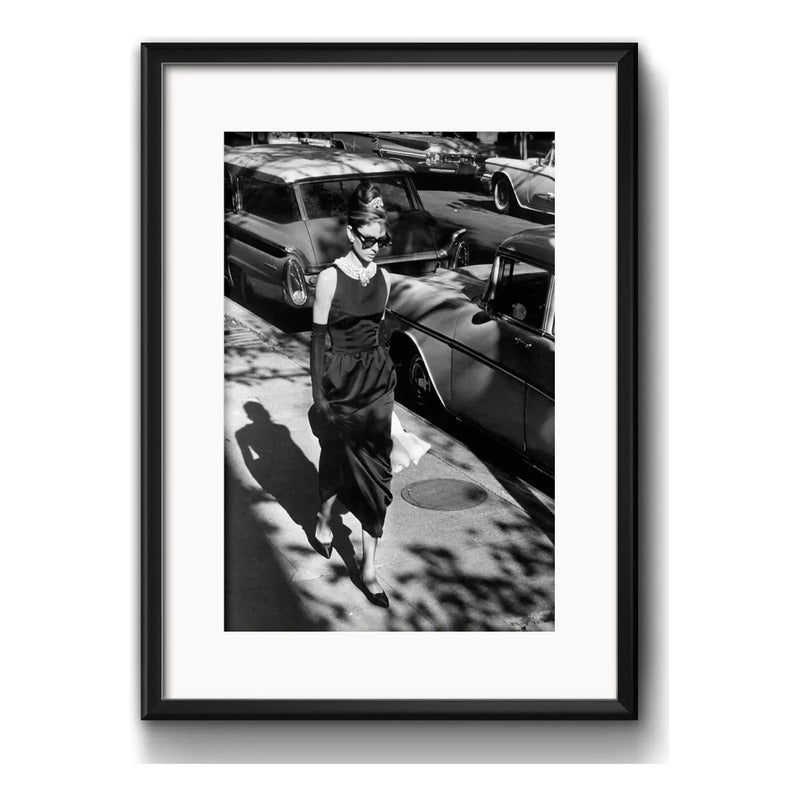 Cuadro Audrey Hepburn Escenas De Películas Con Paspartú Audrey Cinema 2 Con Marco Negro