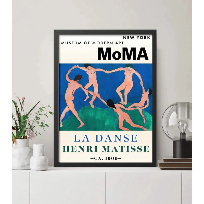 Cuadro Matisse La Danza Danse Moma Arte Abstracto Decoracion Marco Negro