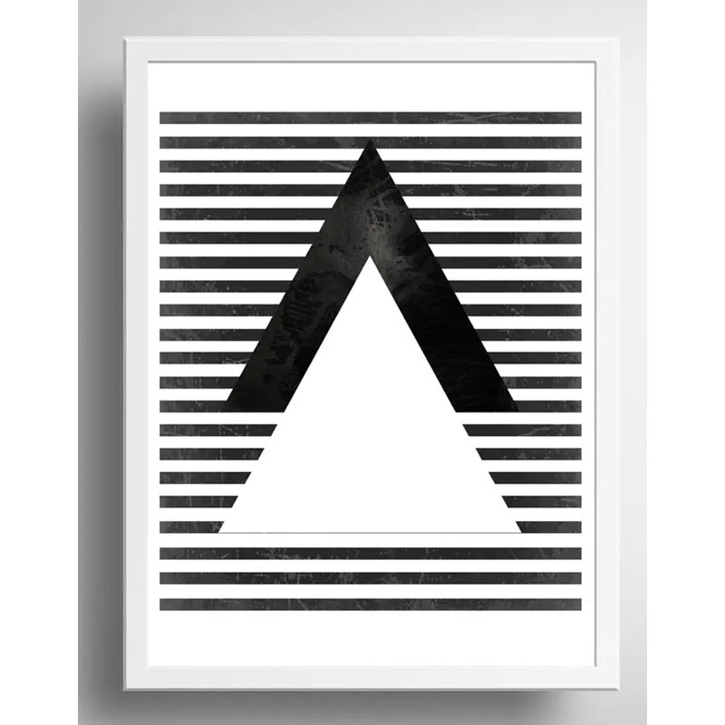 Cuadro Geometrico Abstracto Escandinavo Moderno Decoracion