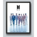 Cuadro Bts K-pop Boy Band Surcoreana Corea Musica Pop Arte 1 Marco Negro