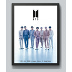Cuadro Bts K-pop Boy Band Surcoreana Corea Musica Pop Arte 1 Marco Negro
