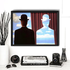 Cuadro Magritte Pinturas Surrealismo Arte Obras Decoracion Man In Bowler Hat Marco Negro