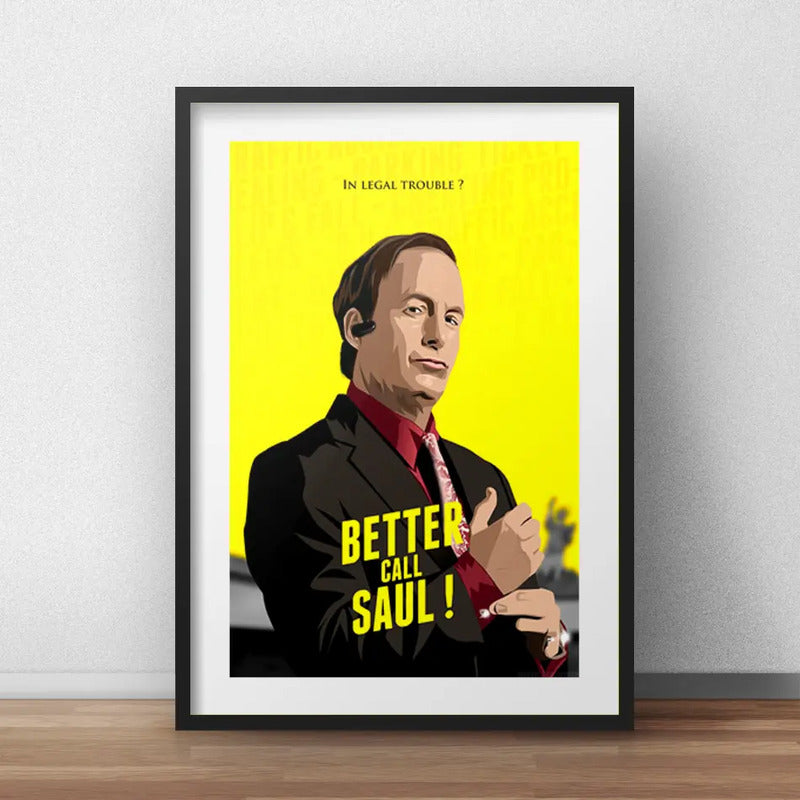 Cuadro Better Call Saul Serie Tv Arte Decoracion Paspartú