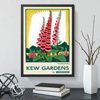 Cuadro Kew Gardens Flower Market Londres Br4 Flores Botanica Marco Negro