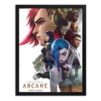 Cuadro Arcane Serie League Of Legends Game Geek Decoracion Marco Negro