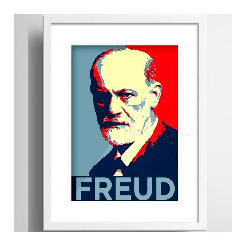 Cuadro Sigmund Freud Pop Art Decoracion Con Paspartú