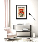 Cuadro Flower Market Berlin Flores 53x43cm Con Paspartú Marco Negro