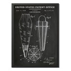 Cuadro Patente Decorador De Pasteles Bake Cocina Decoracion Marco Negro