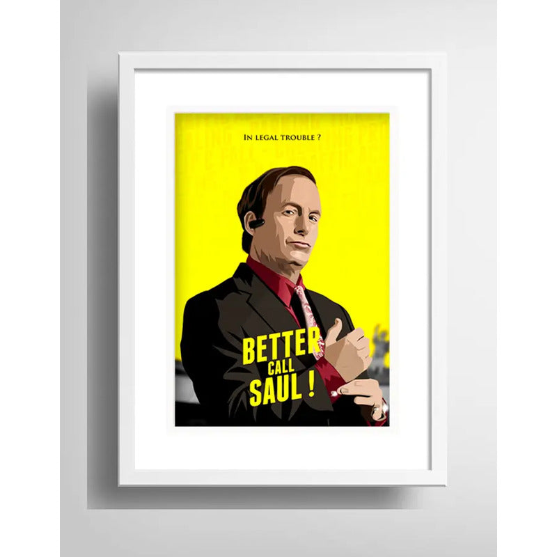 Cuadro Better Call Saul Serie Tv Arte Decoracion Paspartú