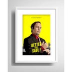Cuadro Better Call Saul Serie Tv Arte Decoracion Paspartú