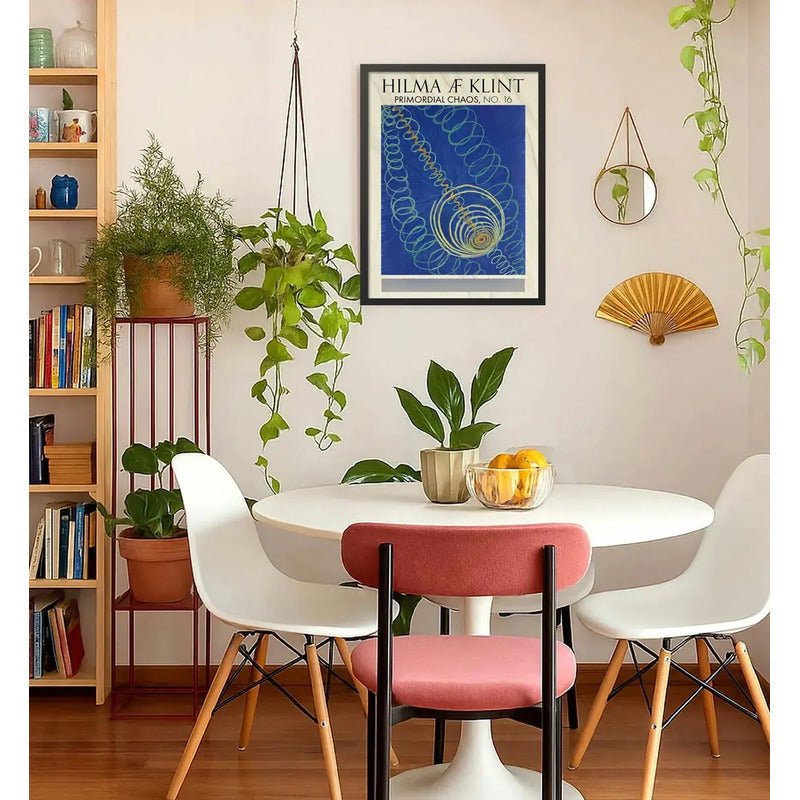 Cuadro Dormitorio Living Hilma Klint Caos Primordial Museo Marco Negro