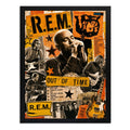 Cuadro Rem Rock Arte Vintage Album Monster Musica Marco Negro