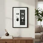 Cuadro Am Pm Mate Vino Cocina Living Decoracion Con Paspartú