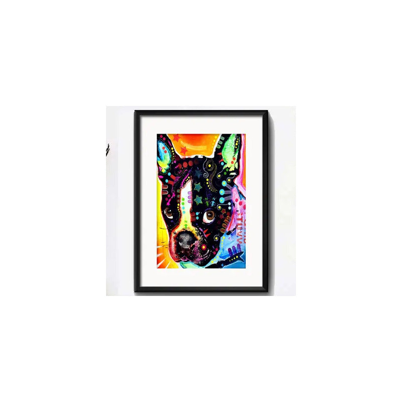 Cuadro Perro Pop Art Todas Las Razas Decoracion Con Paspartú