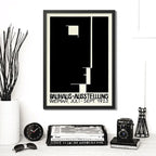 Cuadro Bauhaus Exposición Arte Exhibition Monocromatico Bauhaus 22 Monocromatico Marco Negro
