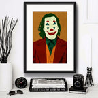 Cuadro Guason Minimalista Art Joker Pelicula Con Paspartú