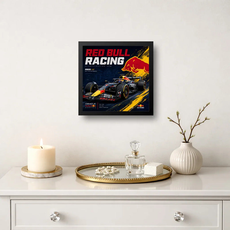 Cuadro Red Bull Rb20 Formula 1 Team Auto Deportivo Coleccion Marco Negro