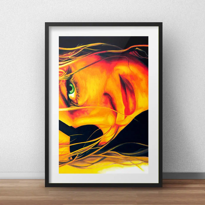 Cuadro Elle Driver Kill Bill Pelicula Decoracion Paspartú Marco Negro