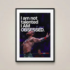 Cuadro Conor Mcgregor Frase Motivacional Deporte Mma Ufc Gym Marco Negro