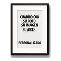 Cuadro Personalizado Con Su Foto Imagen Arte Con Paspartu Marco Negro