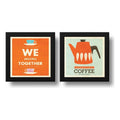Set 2 Cuadros Cafe Cocina Escandinavo Pop Art Decoracion
