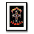 Cuadro Guns N Roses Rock Appetite Destruction Con Paspartú Marco Negro