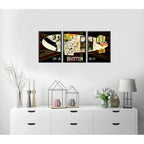 Set 3 Cuadros Led Zeppelin Rock Music Album Retro Decoración
