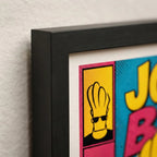 Cuadro Johnny Bravo Comics Art Joven Musculoso Serie Tv Marco Negro