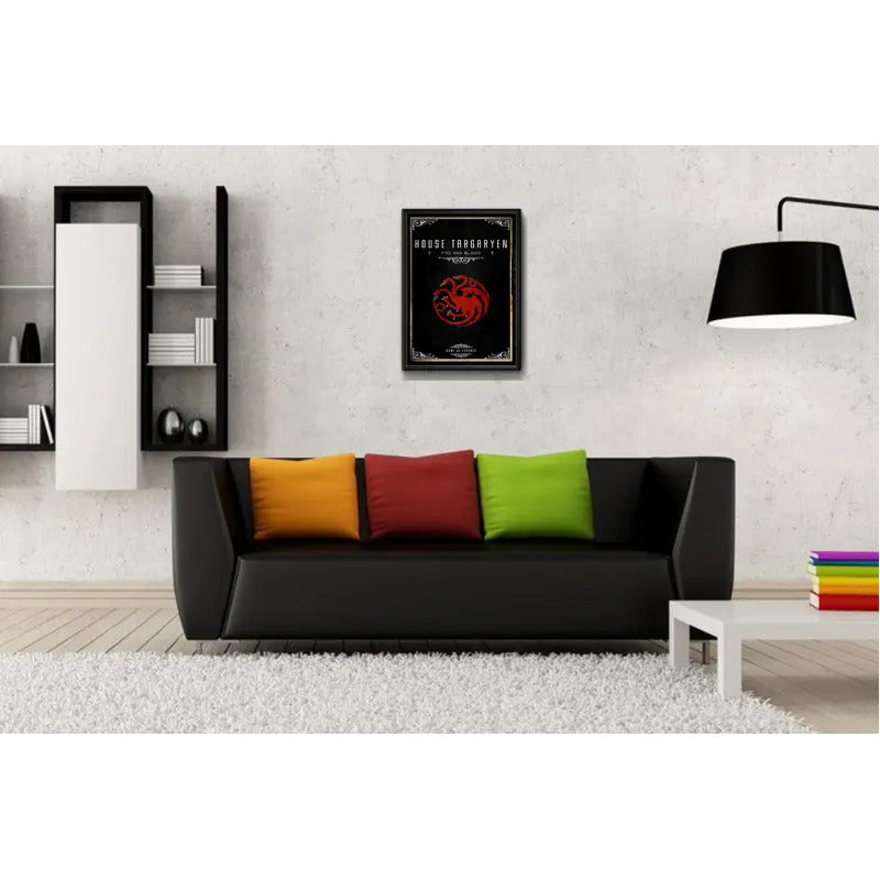 Cuadro Casas De Game Of Thrones Juego De Tronos Decoracion